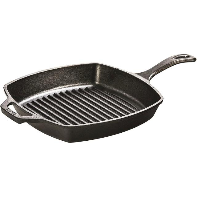 Lodge 10.5 inch Seasoned Cast Iron Reversible Grill/Griddle - Premier  Grilling