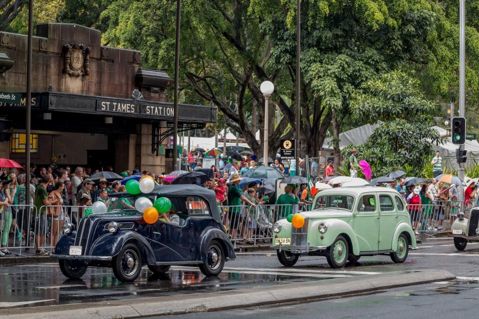 <p>According to a 2006 census, there are 12,730 Irish-born Sydney residents and we're sure that number has grown. You can celebrate by heading over The Rocks where the <a href="https://www.therocks.com/" rel="nofollow noopener" target="_blank" data-ylk="slk:Sydney St Patrick's Day Festival;elm:context_link;itc:0;sec:content-canvas" class="link ">Sydney St Patrick's Day Festival </a>will be held on March 15. Events like an <a href="https://www.therocks.com/offers/irish-scones-and-tea" rel="nofollow noopener" target="_blank" data-ylk="slk:Irish Scones and Tea;elm:context_link;itc:0;sec:content-canvas" class="link ">Irish Scones and Tea</a> session will take place all week long as well. </p>