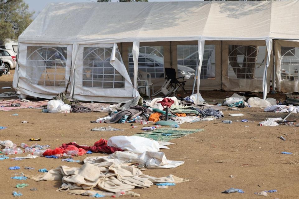 A video testimony was given from a woman who attended the Supernova music festival, where 260 people died (AFP via Getty Images)