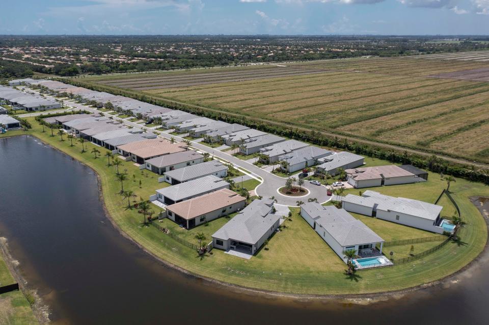 GL Homes wants to build more homes on farmland south of their Valencia Grand development on Lyons Road between Atlantic Avenue Boynton Beach Boulevard on June 7, 2024, west of Boynton Beach, Florida.