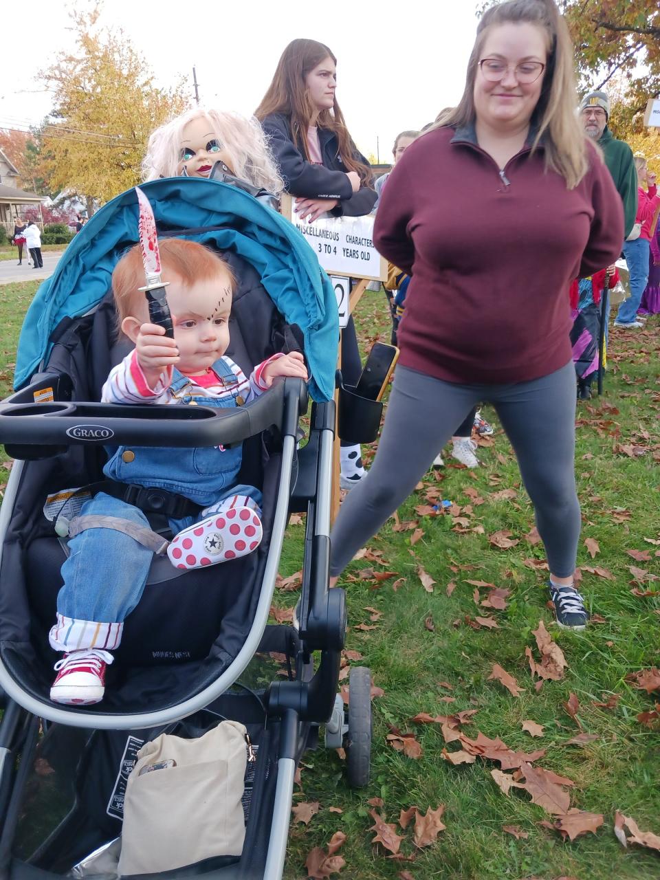 Mason Baughman won 1st prize in his age division at the Clyde Halloween Costume Judging on Saturday.