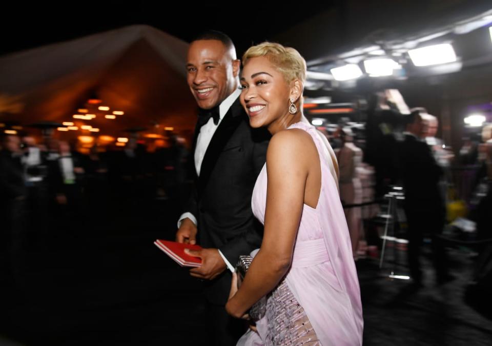 <div class="inline-image__caption"><p>DeVon Franklin and Meagan Good attend the 91st Annual Academy Awards Governors Ball at Hollywood and Highland on February 24, 2019, in Hollywood, California. </p></div> <div class="inline-image__credit">Kevork Djansezian/Getty</div>