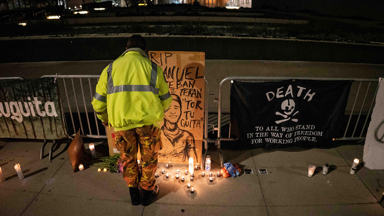 Activists hold candlelight vigil for Manuel Paez Teran 