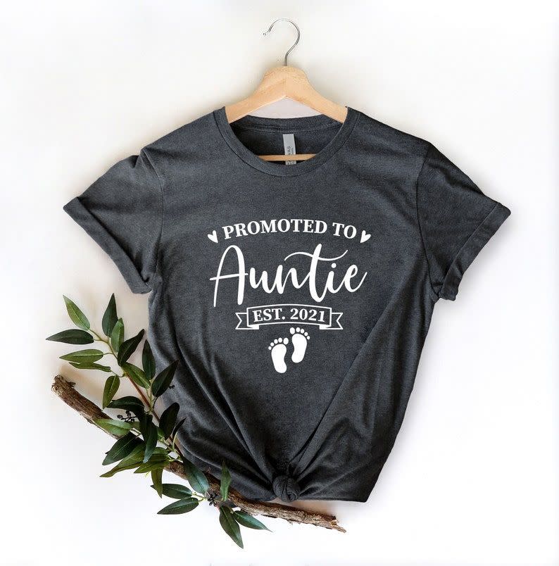 48) Promoted to Auntie Est 2021 Shirt