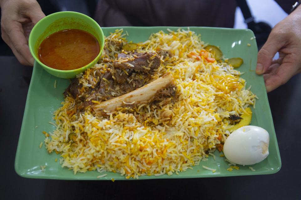 Koothurar Nasi Briyani - Mutton Briyani