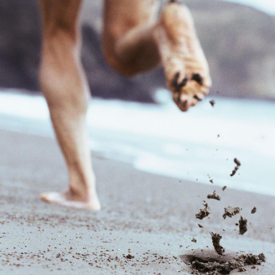 barefoot jogging - Credit: TMI/Alamy