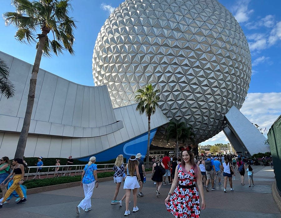 jenna clark at epcot  Disney World