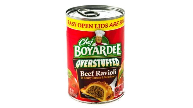 Save on Chef Boyardee Mini Micro Beef Ravioli in Tomato & Meat