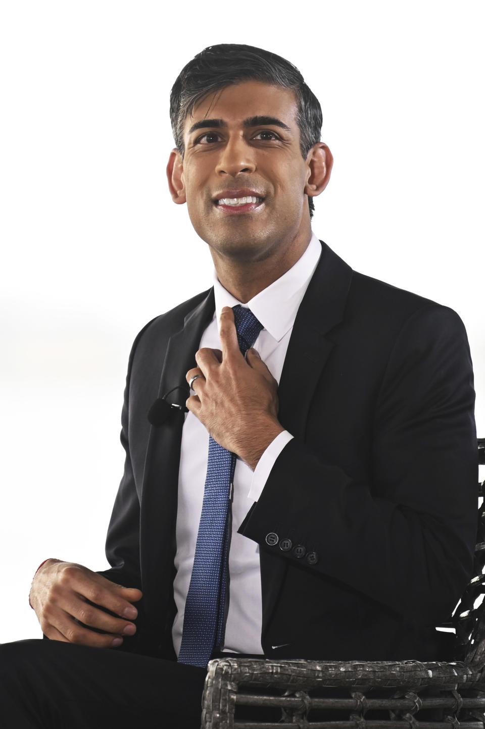 Britain's Prime Minister Rishi Sunak during a media interview at the harbour in San Diego, Monday March 13, 2023, ahead of his meetings with US President Joe Biden and Prime Minister of Australia Anthony Albanese as part of Aukus, a trilateral security pact between Australia, the UK, and the US. (Leon Neal/Pool via AP)