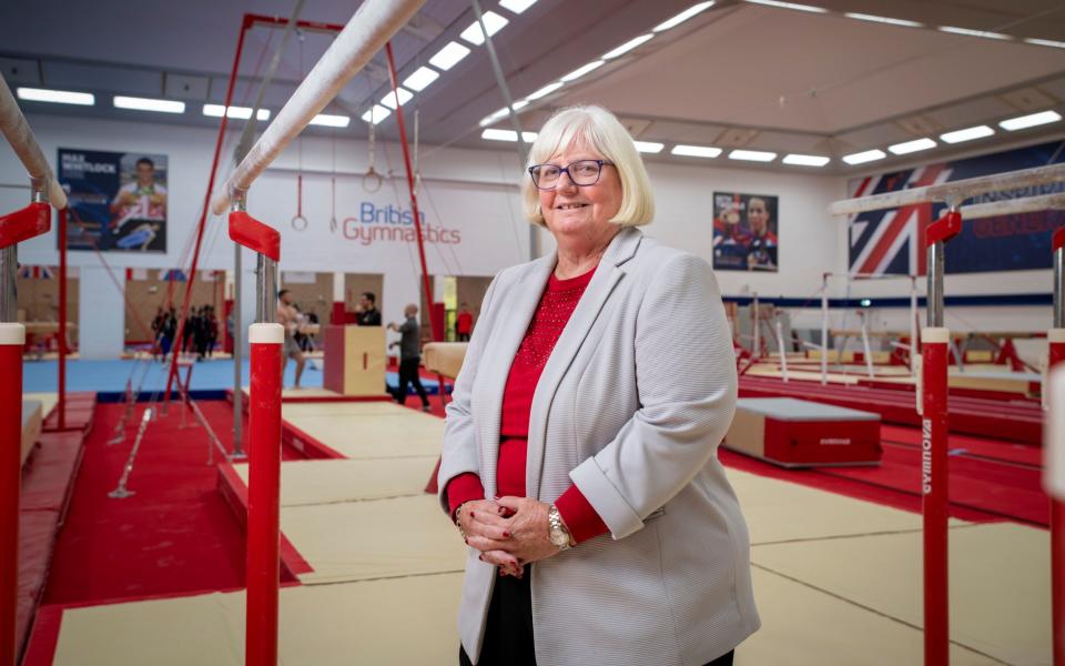 Jane Allen, British Gymnastics CEO, has faced calls to resign over the abuse claims  - ANDREW FOX 