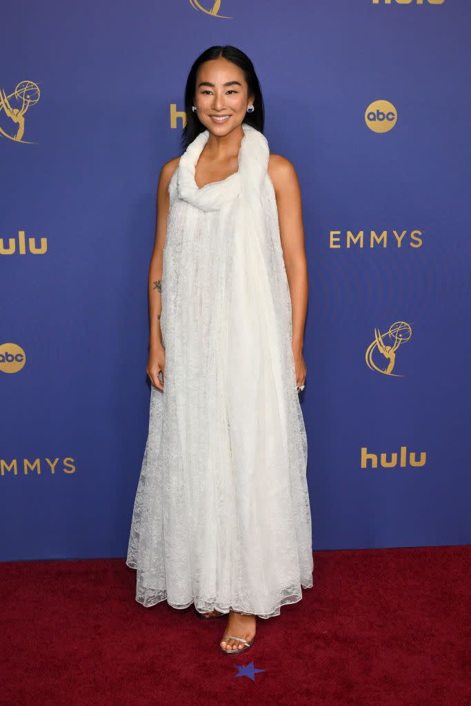 greta lee in loewe