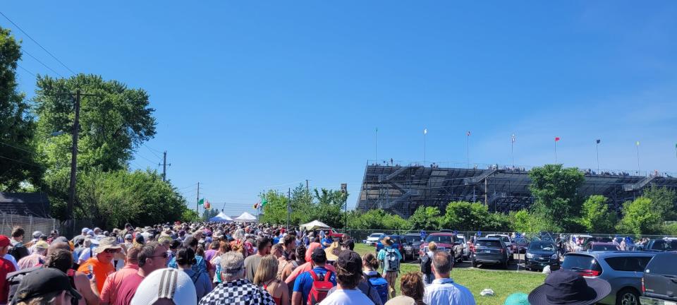 Here's the scene we saw when entering the Indianapolis Motor Speedway for the 106th Indianapolis 500.