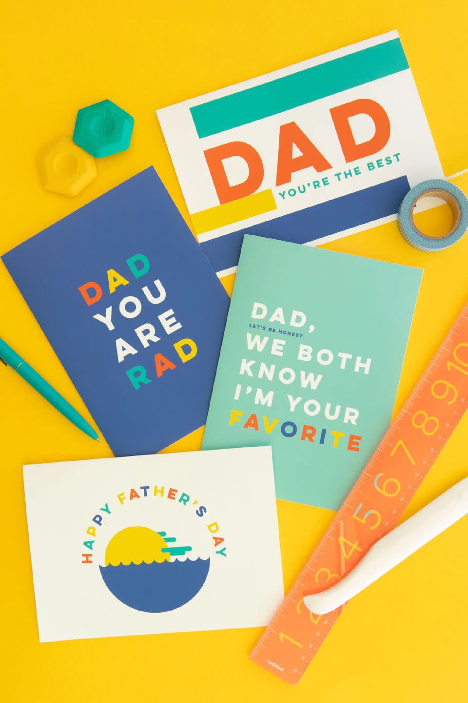 modern diy fathers day cards