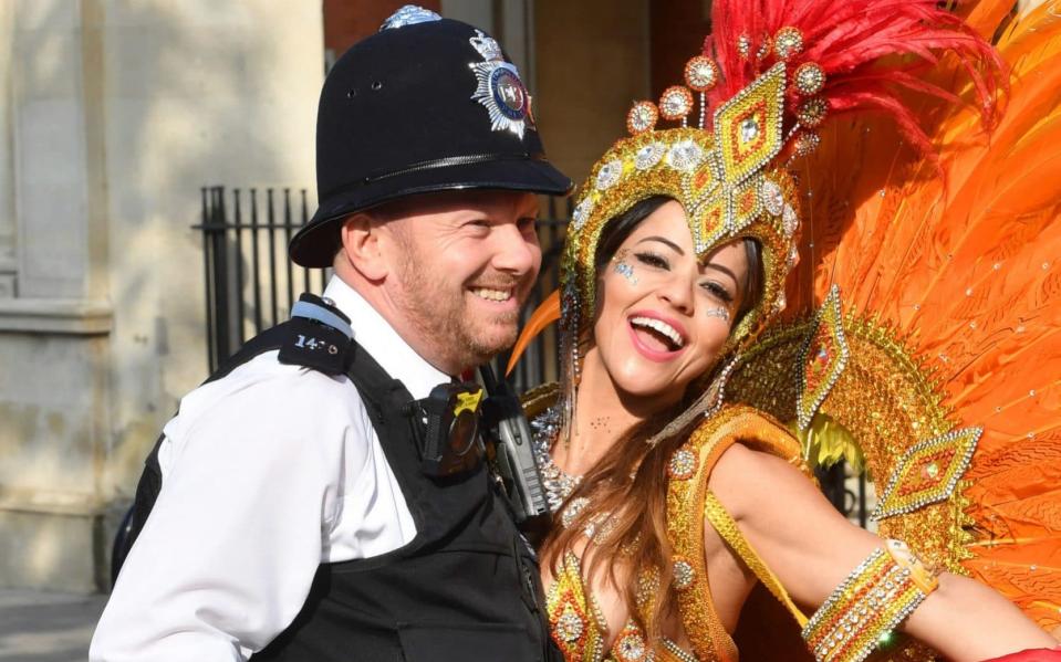 Around one million people will descend on the capital this bank holiday weekend to celebrate Notting Hill Carnival, Europe's largest street event  - PA