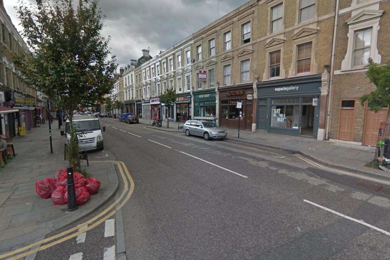 The stabbing took place on Bethnal Green Road: Google