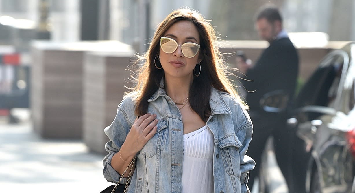 Myleene Klass gave fans a sneak peek at her amazing home as she taught a music lesson via Instagram (Getty Images)