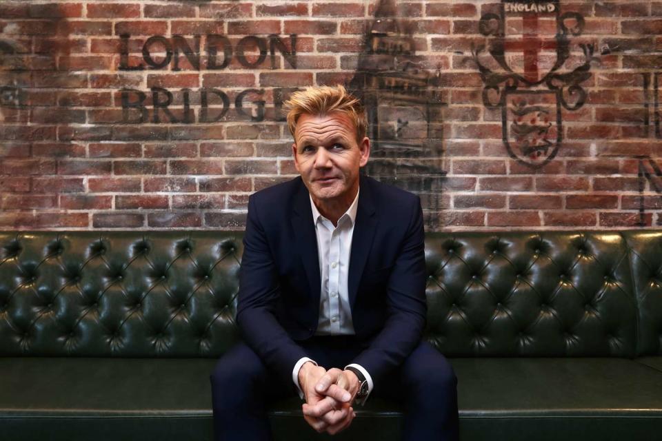 <p>Jonathan Wong/South China Morning Post via Getty</p> Gordon Ramsay in one of his restaurants in China.