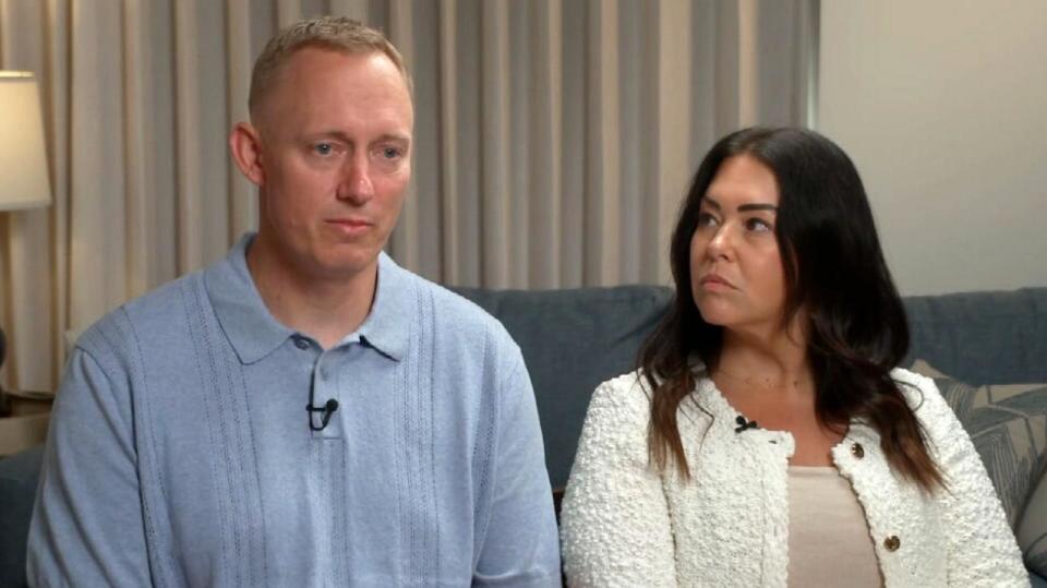 PHOTO: Bryan Hagerich and his wife, Ashley, speak with ABC News. (ABC News)