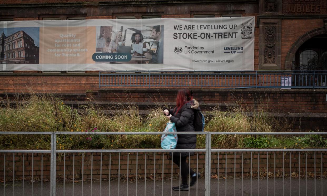 <span>The thinktank said some of the government’s promises had struggled to come to fruition because of the Covid-19 pandemic and the cost of living crisis.</span><span>Photograph: Christopher Furlong/Getty Images</span>