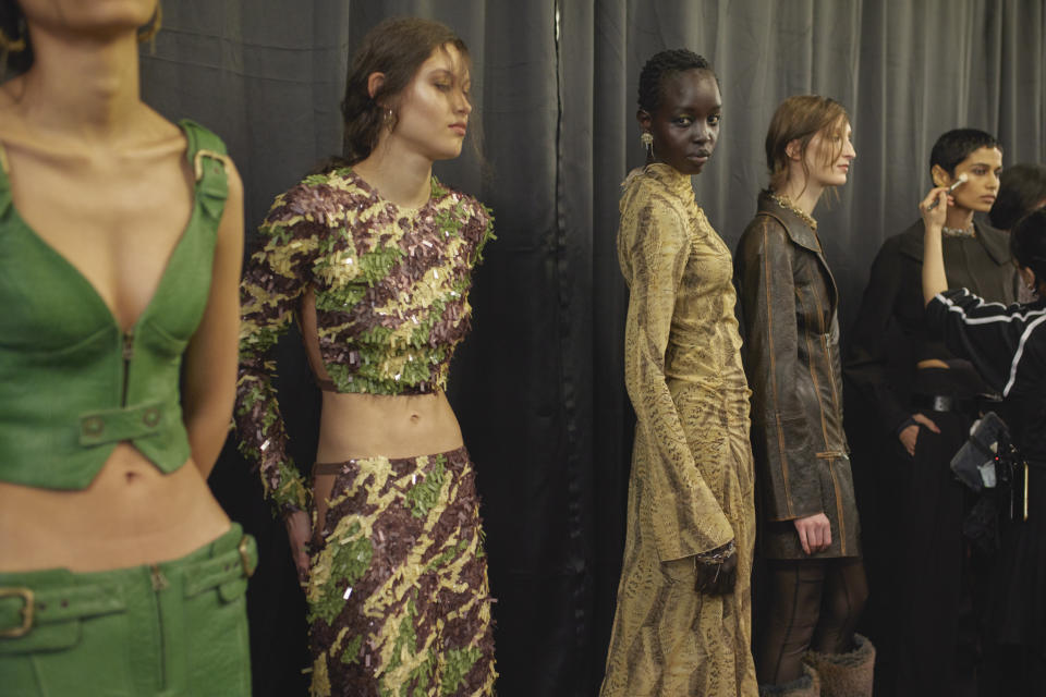 Backstage at KNWLS Fall 2024 Ready-to-Wear Collection at London Fashion Week