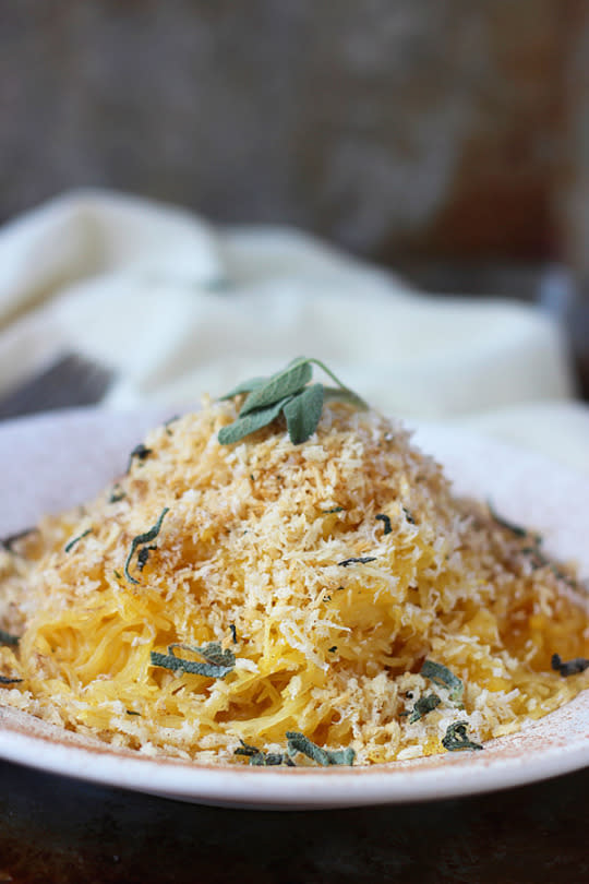 Cinnamon and Pumpkin Spaghetti Squash Carbonara