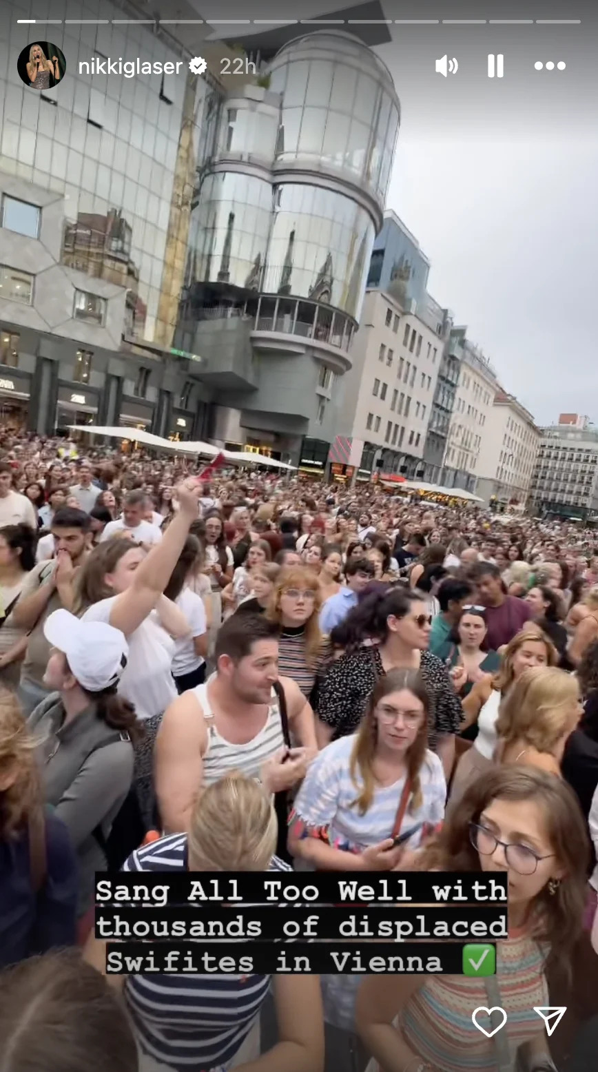  Sang All Too Well with thousands of displaced Swifites in Vienna.