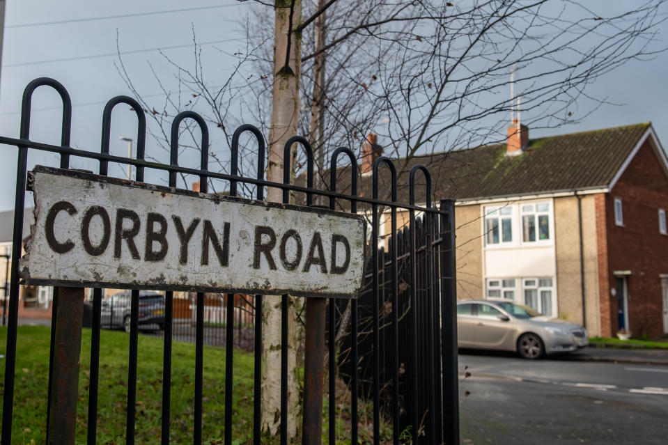 Corbyn Road in Dudley, West Midlands. (SWNS)