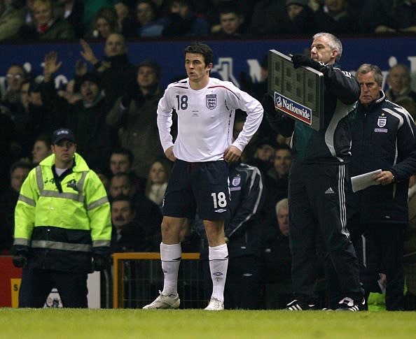 <p>Joey Barton compte une seule sélection en équipe nationale d’Angleterre. C’était le 7 février 2007 contre l’Espagne. Il avait remplacé Frank Lampard à la 79e minute. (Crédit Getty)</p>