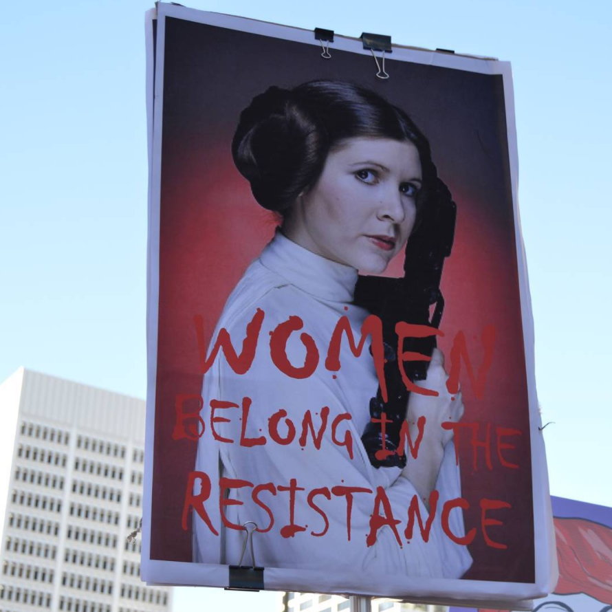 Carrie Fisher was all over the Women’s March, and Mark Hamill’s response has us in tears
