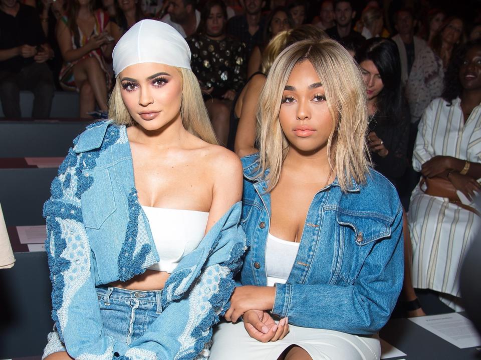 Kylie Jenner and Jordyn Woods at a fashion show.