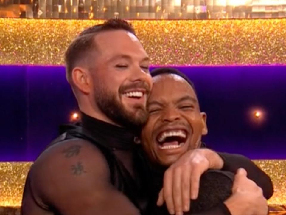 John Whaite and Johannes Radebe on ‘Strictly Come Dancing’ (BBC iPlayer)