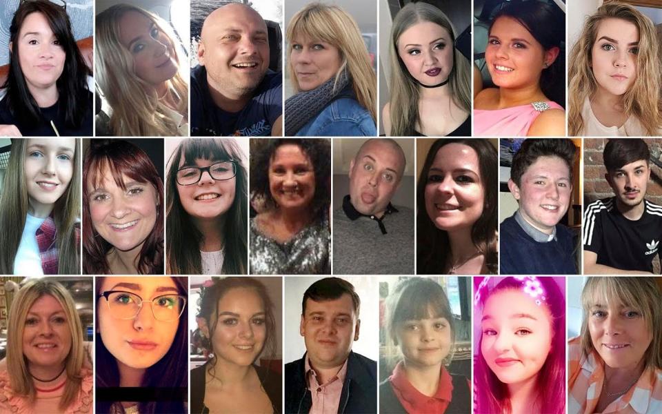 Manchester terror attack victims