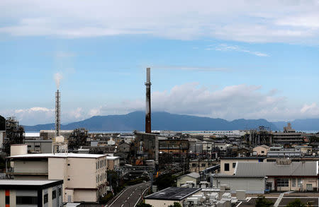 View of JNC Corporation, which was established in 2011 and whose proceeds help pay for compensation of certified Minamata disease patients, is seen in Minamata, Kumamoto Prefecture, Japan, September 12, 2017. REUTERS/Kim Kyung-Hoon