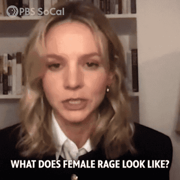 Carey Mulligan asking "what does female rage look like?"