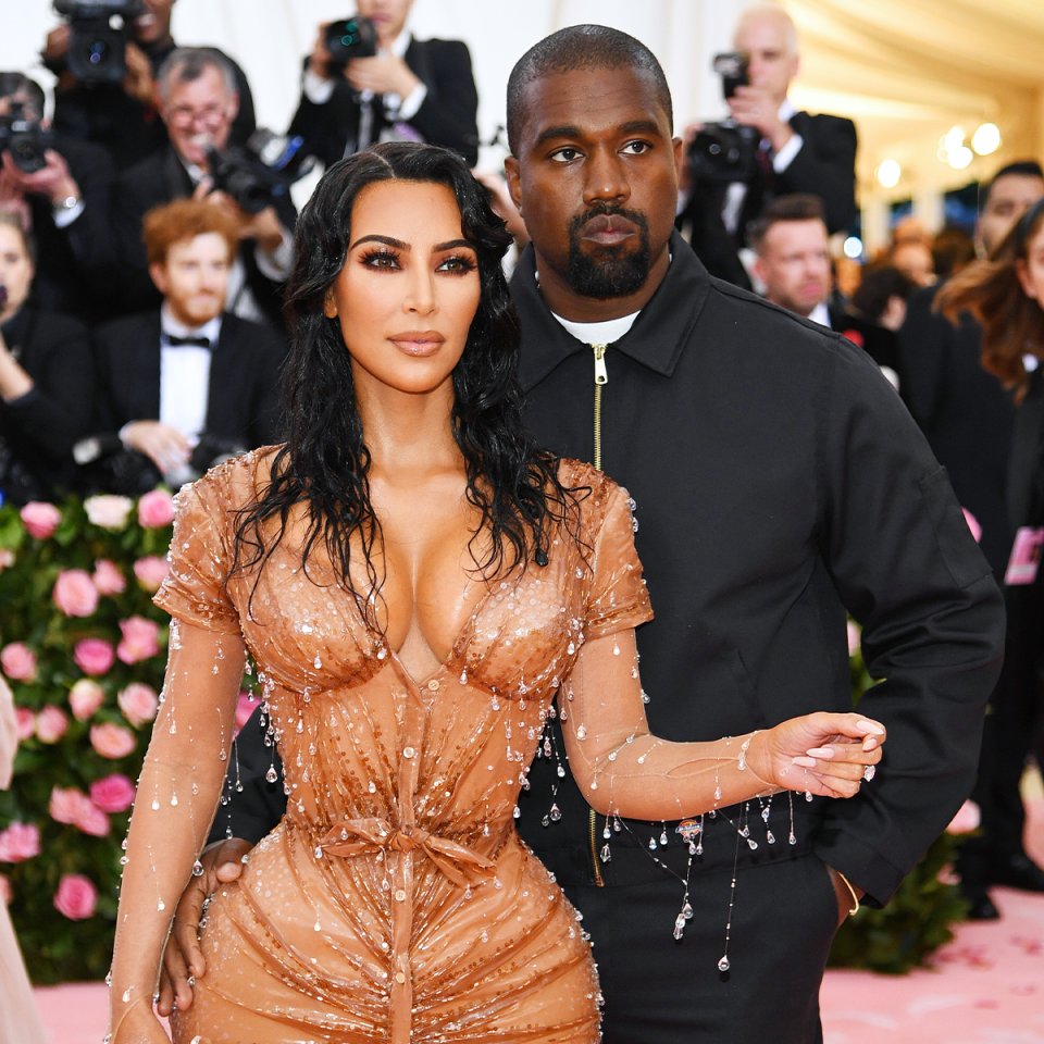 Kim Kardashian and Kanye West at the Met Gala in 2019.