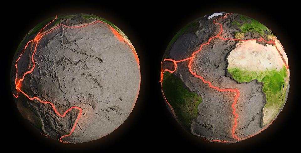 <a href="https://www.shutterstock.com/es/image-illustration/earths-fault-lines-between-tectonic-plates-180937673" rel="nofollow noopener" target="_blank" data-ylk="slk:Shutterstock / Mopic;elm:context_link;itc:0;sec:content-canvas" class="link ">Shutterstock / Mopic</a>