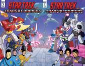 <p>Two of Paramount’s biggest movie franchise have teamed up for a new 4-part comic series packed with nostalgia. It sees the crew of the 1973s animated <em>Star Trek</em> TV series teaming up with the Generation 1 Autobots (the classic 1980s cartoon) against the Decepticons. They’re robots Jim, but not as we know them. </p>