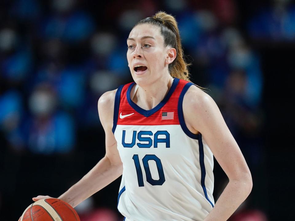 Breanna Stewart plays for Team USA.