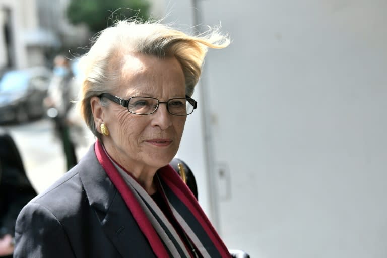 L'ex-ministre Michèle Alliot-Marie, le 3 mai 2022 à Paris (STEPHANE DE SAKUTIN)