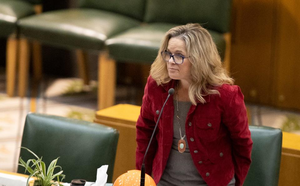 Rep. Vikki Breese-Iverson, R-Prineville, speaks during a Jan. 9 House session at the Oregon State Capitol.