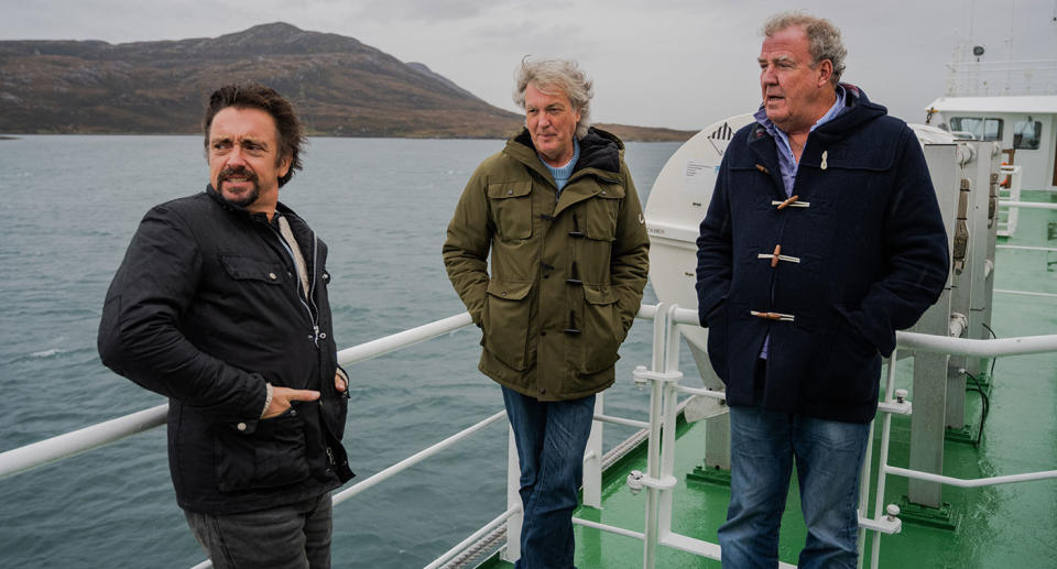 Jeremy Clarkson, James May and Richard Hammond return for The Grand Tour Presents: Lochdown (Amazon Prime Video)