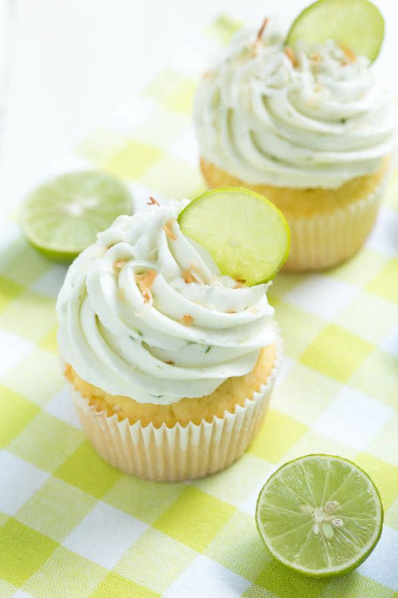 Coconut Cupcakes with Key Lime Frosting