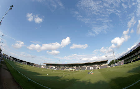 FILE PHOTO: Football - Forest Green Rovers v Cardiff City - Pre Season Friendly - The New Lawn - 13/14 - 24/7/13 General view of the stadium Mandatory Credit: Action Images / Paul Harding/File Photo