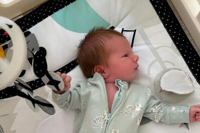 Waterloo Road star Katie Griffiths shared a snap of her newborn son