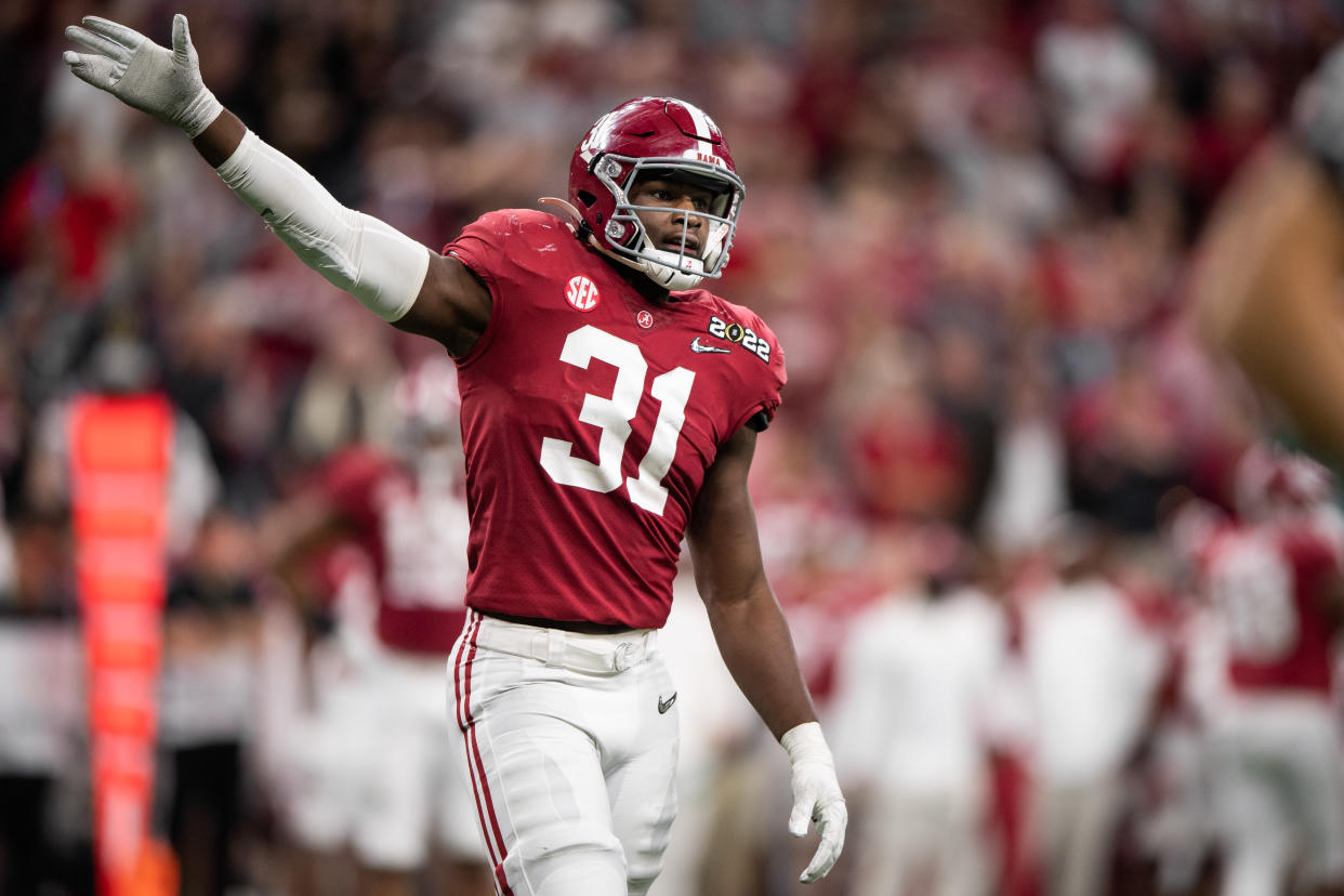 Alabama LB Will Anderson Jr. was arguably the best defender in college football last season. (Photo by Zach Bolinger/Icon Sportswire via Getty Images)