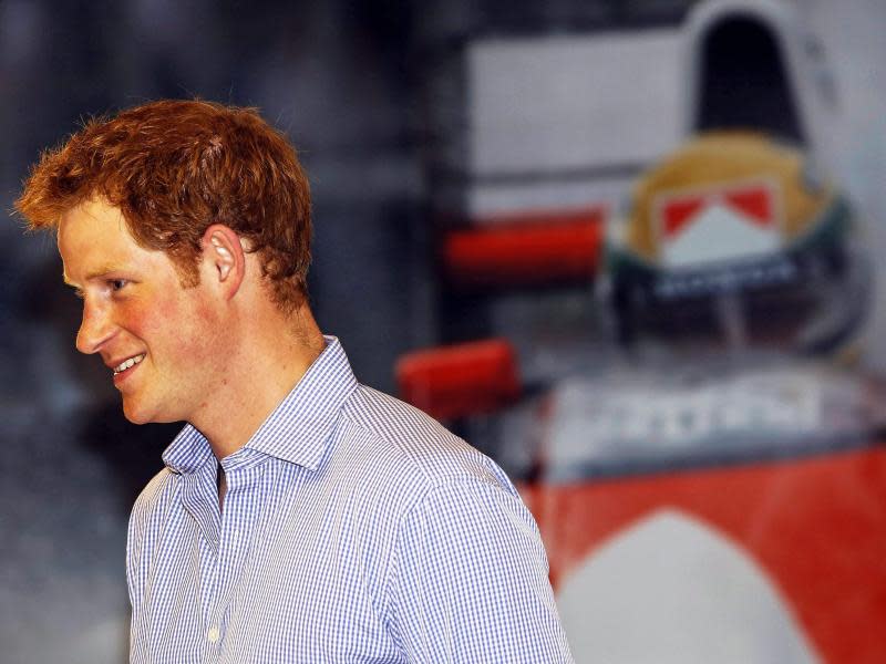 Prinz Harry im Ayrton Senna Institute in Sao Paulo. Foto; Miguel Schincariol Foto: Miguel Schincariol / Pool