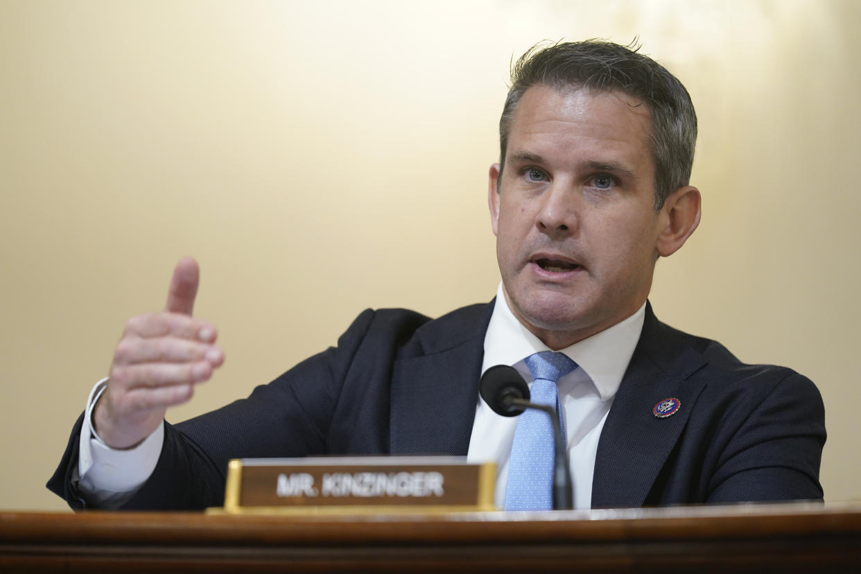 Rep. Adam Kinzinger, R-Ill., a member of the congressional committee investigating the attack on the U.S. Capitol, was the lone Republican to vote in favor of the measure. (AP)