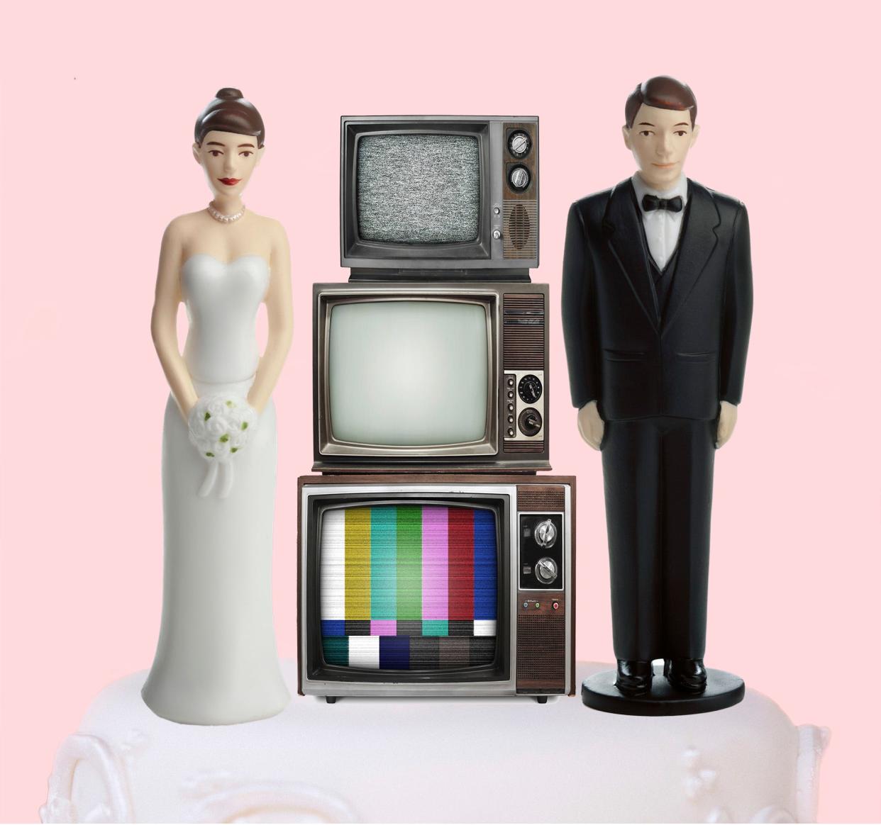 TV wedding topper Illustration