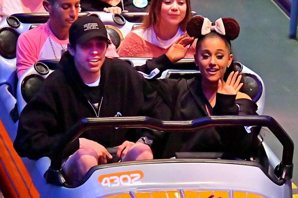 Pete Davidson and Ariana Grande at Disneyland