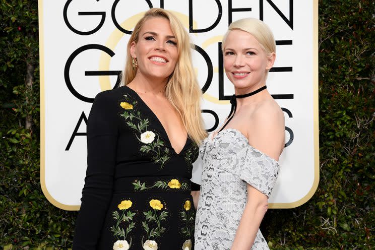 Busy Phillipps and Michelle Williams are best friends. (Photo by Kevork Djansezian/NBC/NBCU Photo Bank via Getty Images)